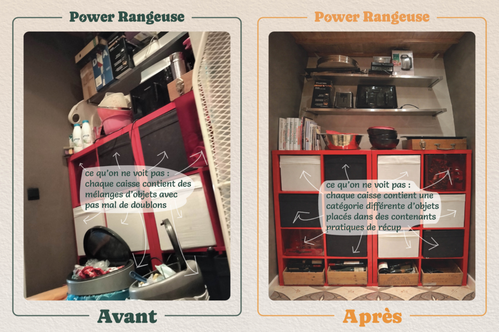 Accueil avant après cellier