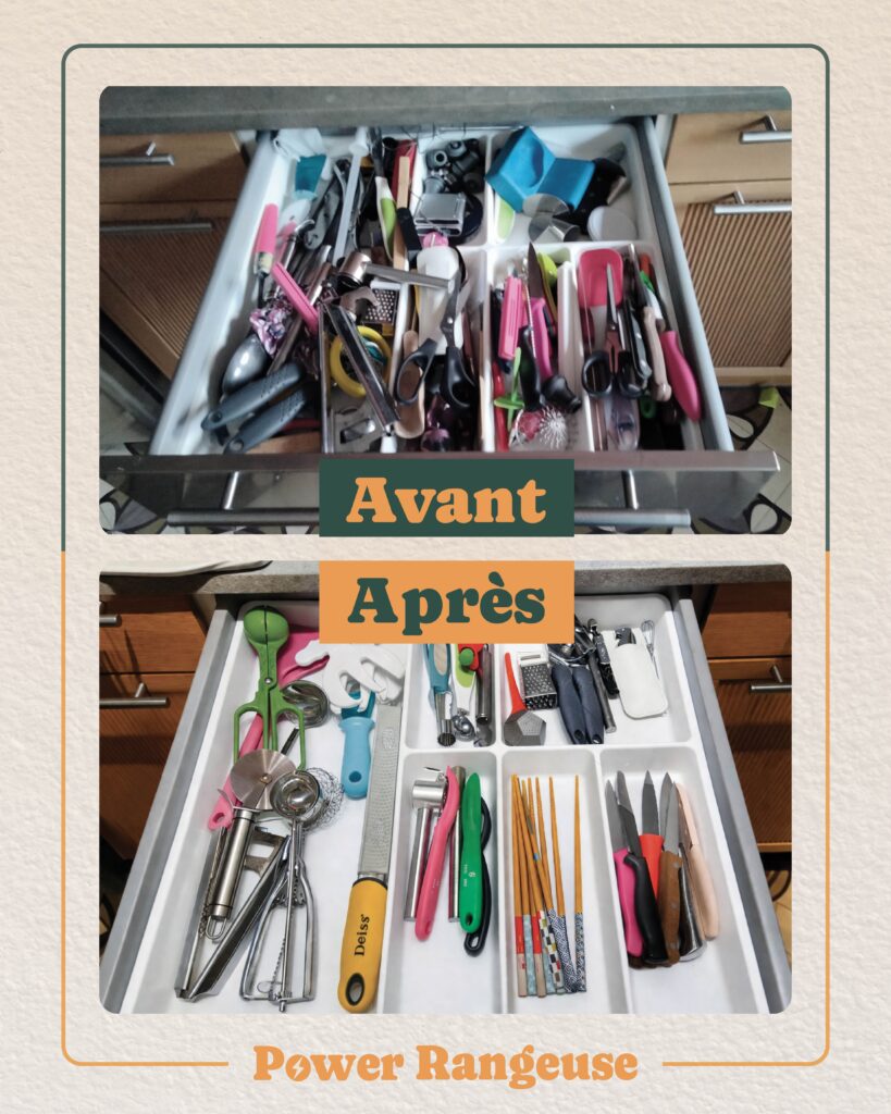 Accueil avant après tiroir de cuisine