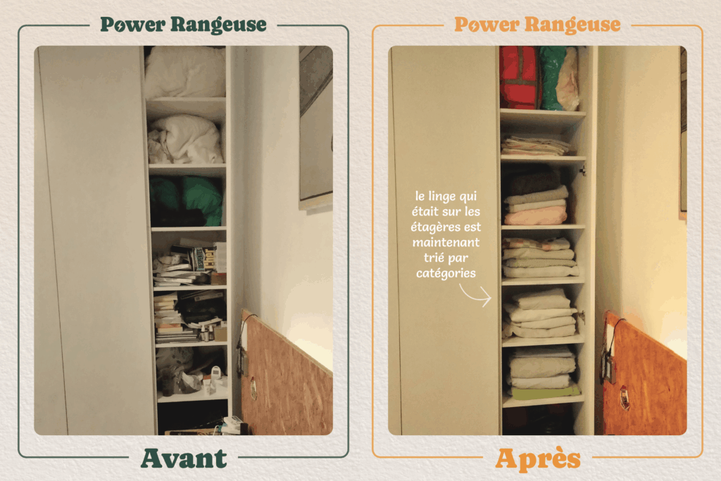 Accueil avant après armoire chambre
