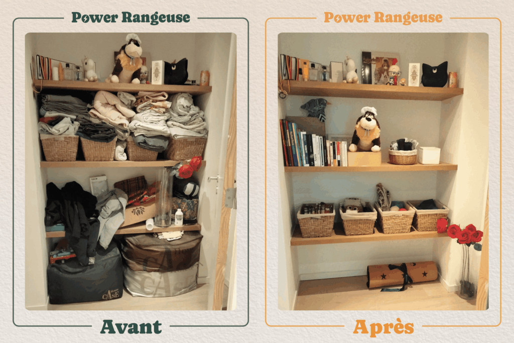 Accueil avant après étagère chambre