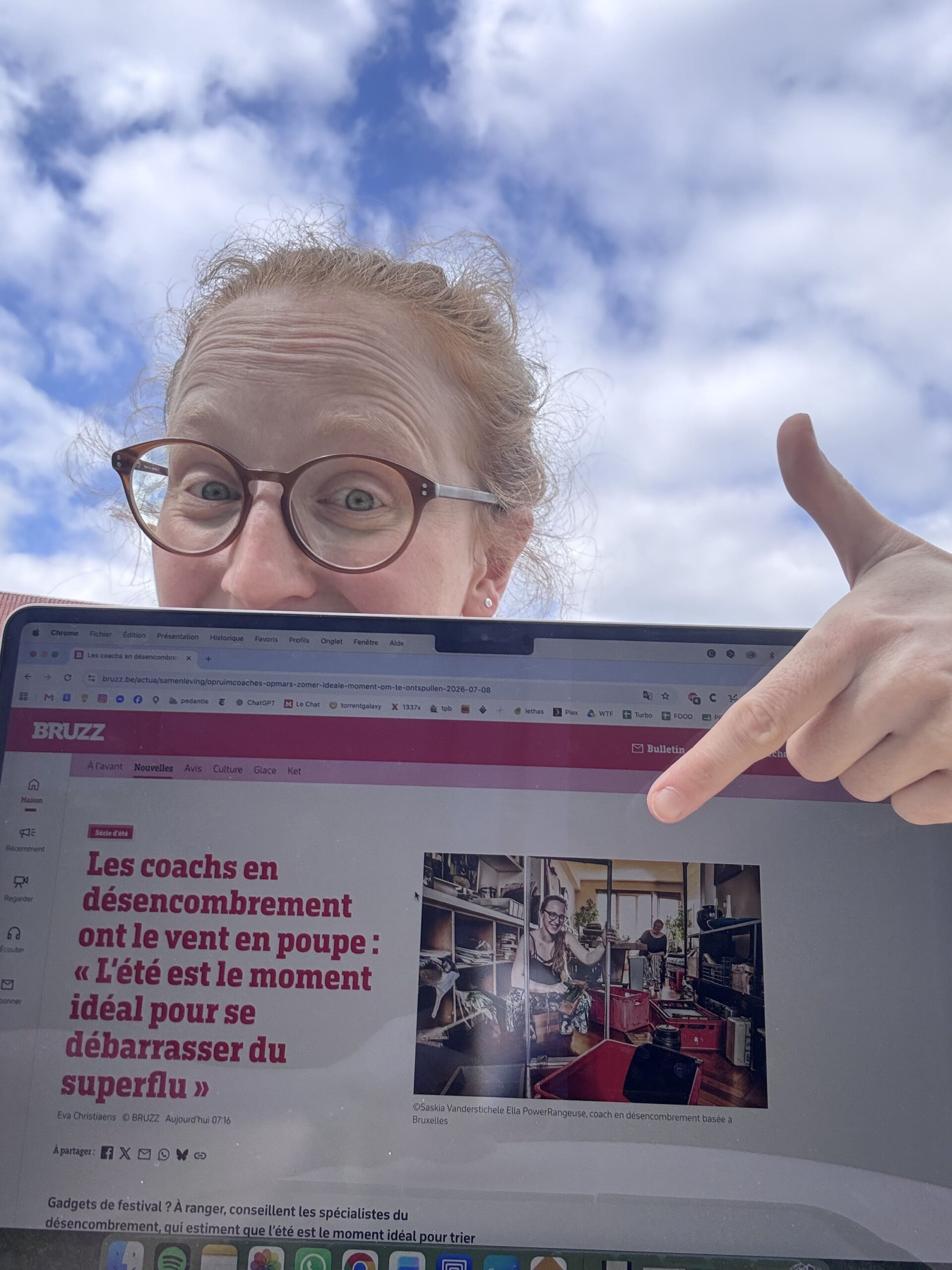 la power rangeuse dans le journal